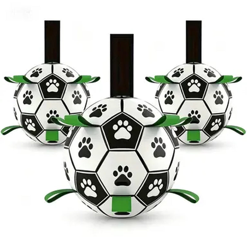 Dog Soccer Ball with 9 Grab Tabs – Interactive Herding & Water Toy for Medium and Large Dogs, Perfect Gift for Active Pets