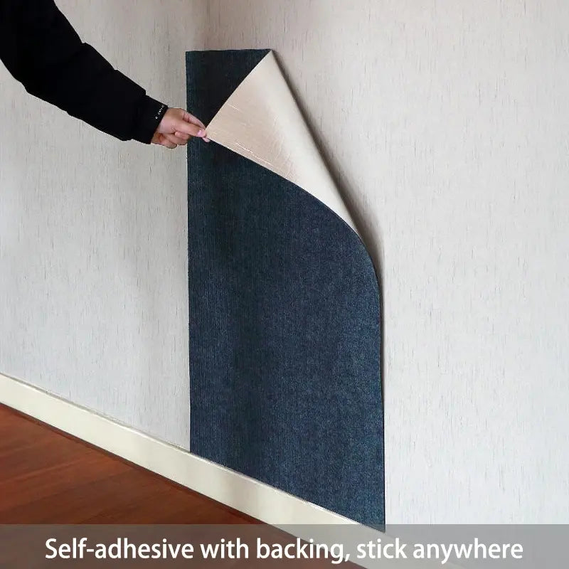 Cuttable Anti-Scratch Cat Mat – Self-Adhesive Sofa & Wall Protector, Durable Vertical Scratching Pad for Claw Sharpening