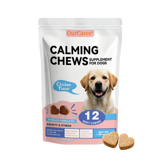 Dog Calming Chews & Composure Soft Treats – Natural Anxiety & Stress Relief Supplement, Soothing Calming Bites for All Dog Breeds