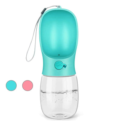 Leak-Proof Travel Dog Water Bottle – 12oz Portable Outdoor Dispenser & Feeder for On-the-Go Pets