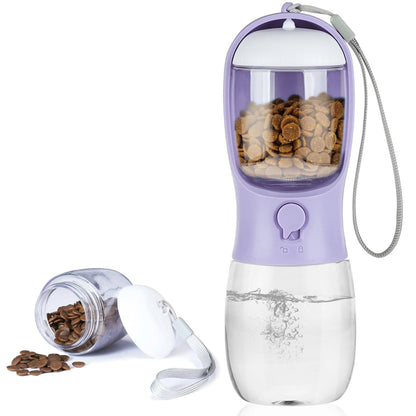Leak-Proof Travel Dog Water Bottle – 12oz Portable Outdoor Dispenser & Feeder for On-the-Go Pets