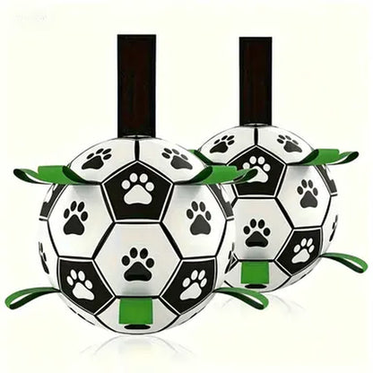 Dog Soccer Ball with 9 Grab Tabs – Interactive Herding & Water Toy for Medium and Large Dogs, Perfect Gift for Active Pets