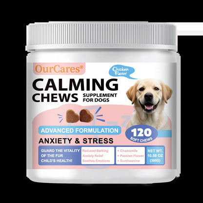 Dog Calming Chews & Composure Soft Treats – Natural Anxiety & Stress Relief Supplement, Soothing Calming Bites for All Dog Breeds