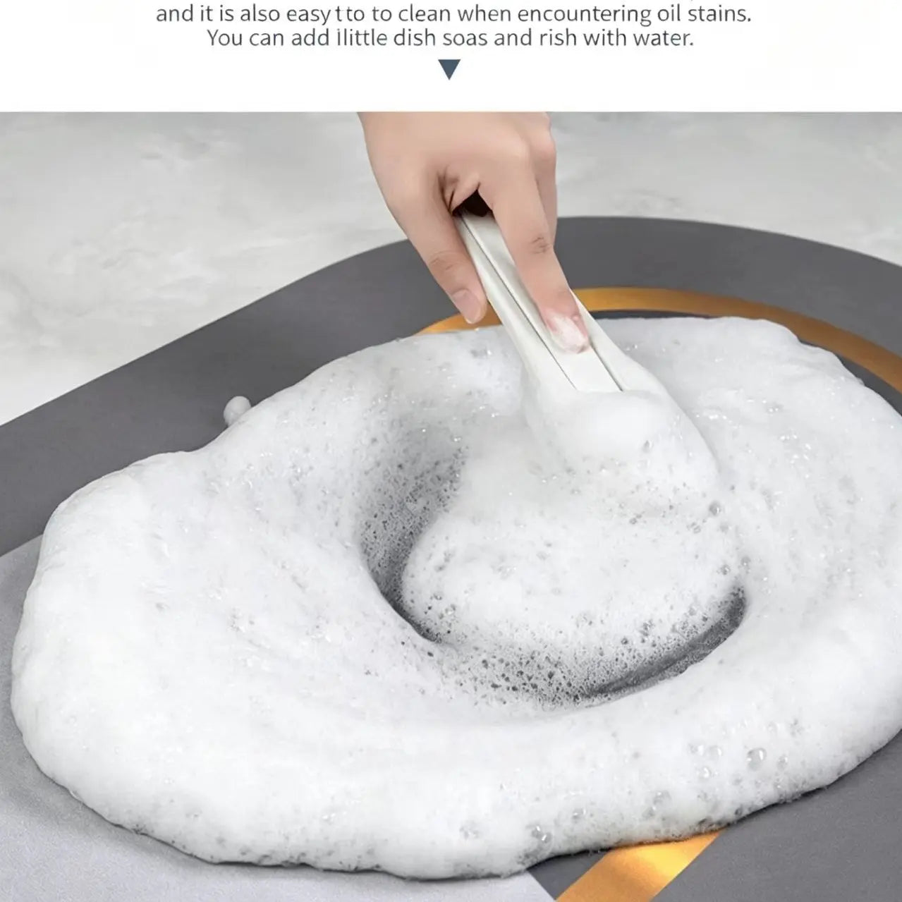 Minimalist Line Art Cat Feeding Mat – Absorbent Anti-Slip & Quick-Drying Rubber Pet Bowl Mat