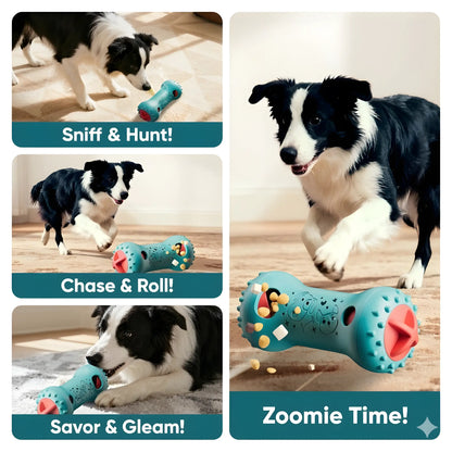 LUMIKATA Premium 2-in-1 Adjustable Dog Puzzle Toy & Slow Feeder