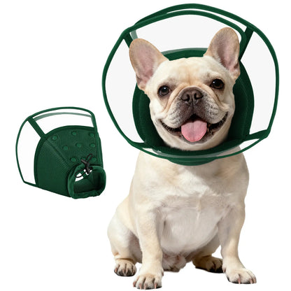 Adjustable Soft E-Collar for Dogs – Breathable & Humane Post-Surgery Recovery Cone to Prevent Licking