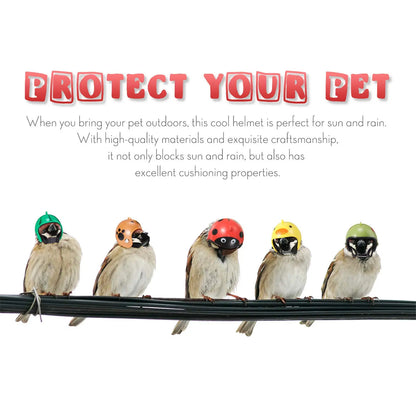8-Pack Fun Waterproof Chicken Hats – Adjustable Miniature Pet Protection & Costume Gear