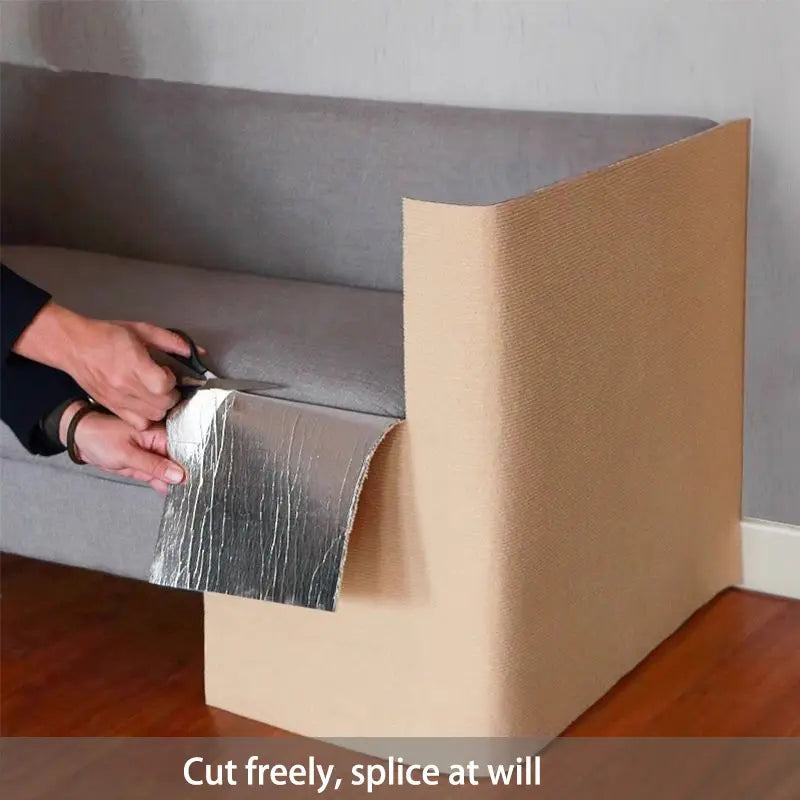 Cuttable Anti-Scratch Cat Mat – Self-Adhesive Sofa & Wall Protector, Durable Vertical Scratching Pad for Claw Sharpening