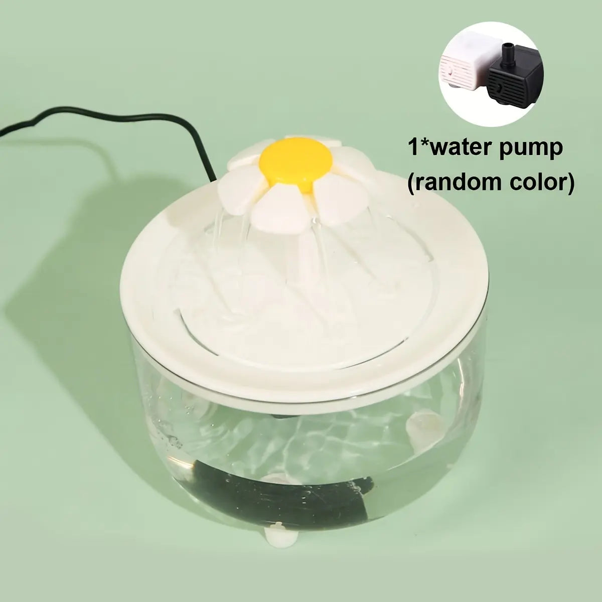 Rechargeable Automatic Pet Fountain – Clear Wireless Cat Water Dispenser for Fresh & Circulating Hydration