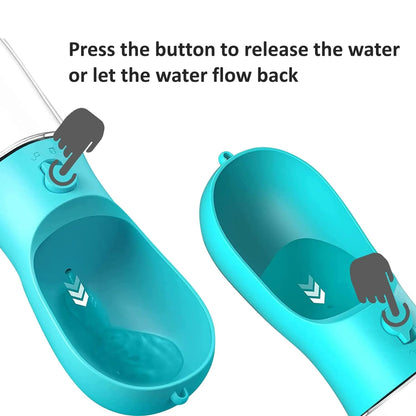 Leak-Proof Travel Dog Water Bottle – 12oz Portable Outdoor Dispenser & Feeder for On-the-Go Pets