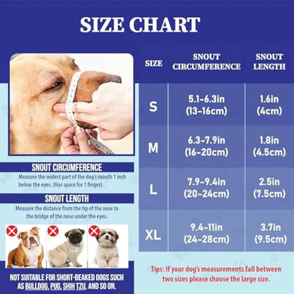 Adjustable Air Mesh Dog Muzzle – Breathable Anti-Biting, Barking & Scavenging Protection for All Sizes