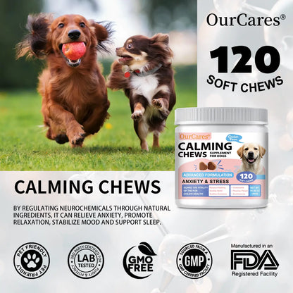 Dog Calming Chews & Composure Soft Treats – Natural Anxiety & Stress Relief Supplement, Soothing Calming Bites for All Dog Breeds