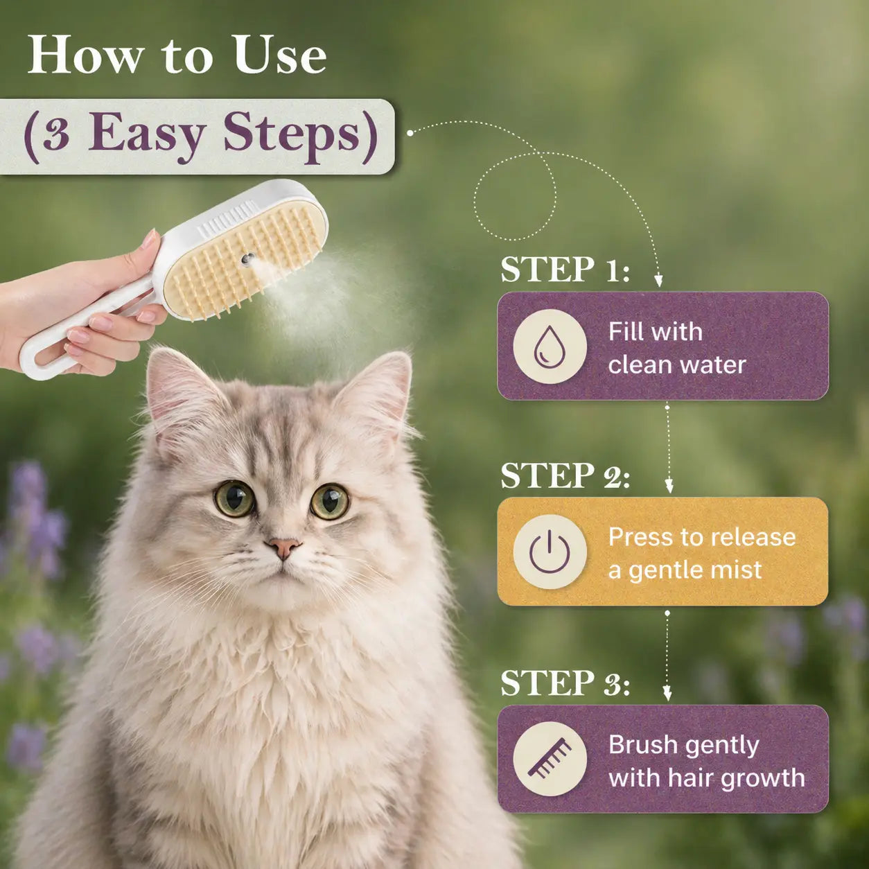 Professional Pet Grooming & Deshedding Brush – Effective Undercoat Removal Tool for Long & Short Haired Dogs, Cats, and Small Animals