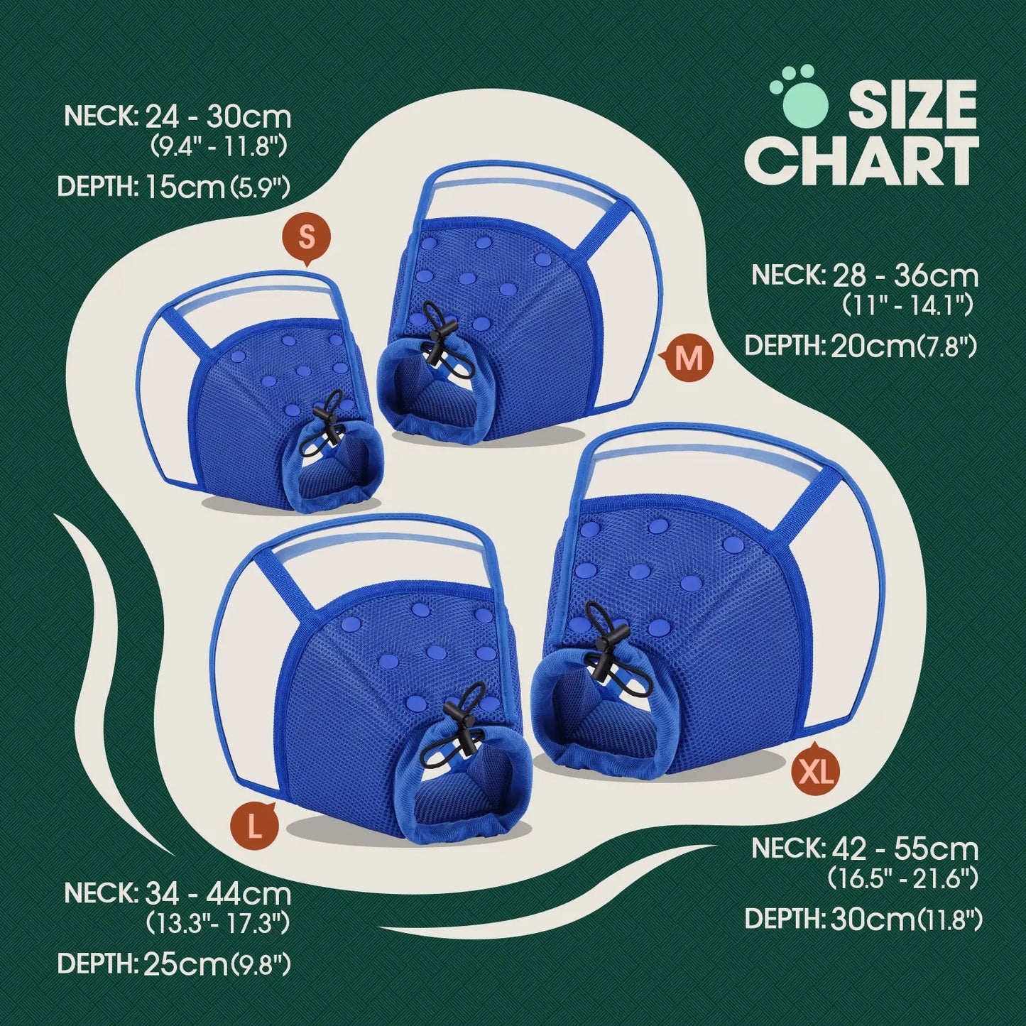 Adjustable Soft E-Collar for Dogs – Breathable & Humane Post-Surgery Recovery Cone to Prevent Licking