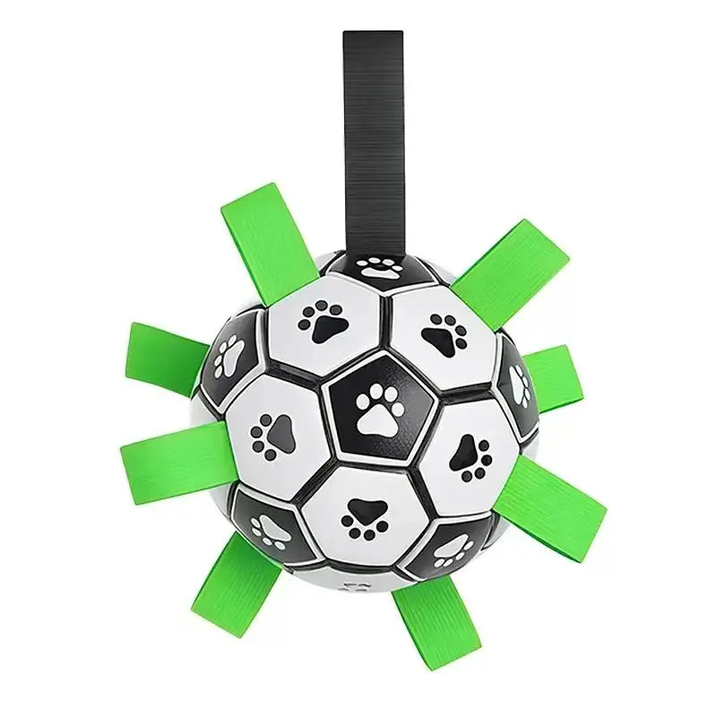 Dog Soccer Ball with 9 Grab Tabs – Interactive Herding & Water Toy for Medium and Large Dogs, Perfect Gift for Active Pets